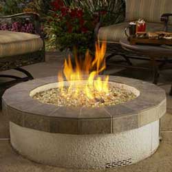 Stucco Fire Pit, American Fyre Designs Fire Pits, Custom Outdoor Kitchens