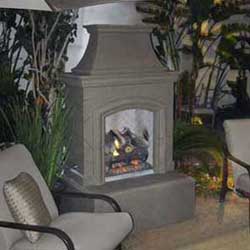 Chica Fireplace, American Fyre Designs Fireplaces, Custom Outdoor Kitchens