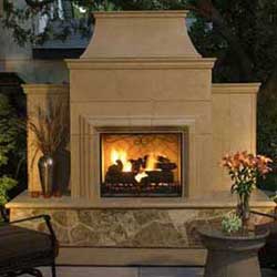 Grand Cordova Fireplace, American Fyre Designs Fireplaces, Custom Outdoor Kitchens