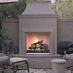 Grand Petite Cordova Fireplace, American Fyre Designs Fireplaces, Custom Outdoor Kitchens