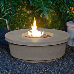 Contempo Round Firetable, American Fyre Designs Fire Table, Custom Outdoor Kitchens