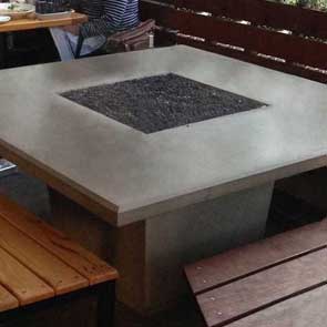 Cosmopolitan Square Firetable, American Fyre Designs Fire Table, Custom Outdoor Kitchens