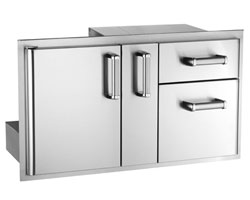 Access Door Plater Storage Double Drawer by Fire Magic