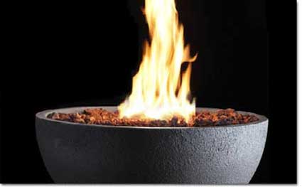 Kingsman Fire Pits, Black Fire Bowl